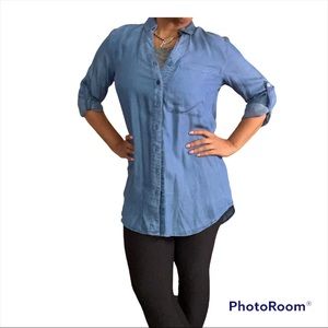 Donna Linea Denim Tunic Shirt - Size Small New with Tags